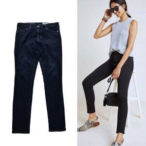 ag Abbey Ankle Mid-rise Stretch Super Skinny Size 27 Dark Indigo